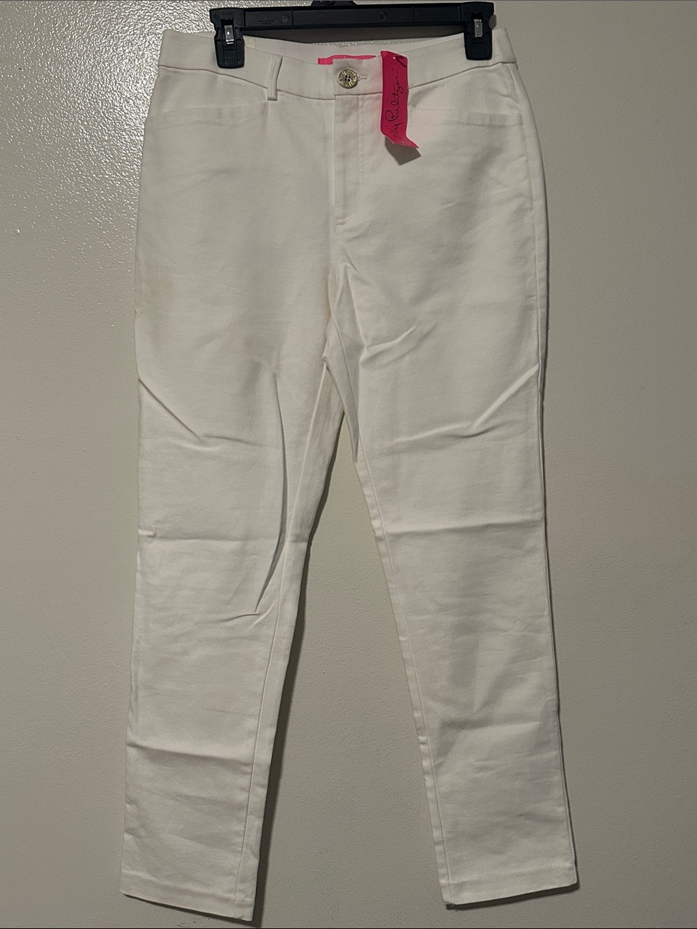 Lilly Pulitzer White Slim Stretch Pants